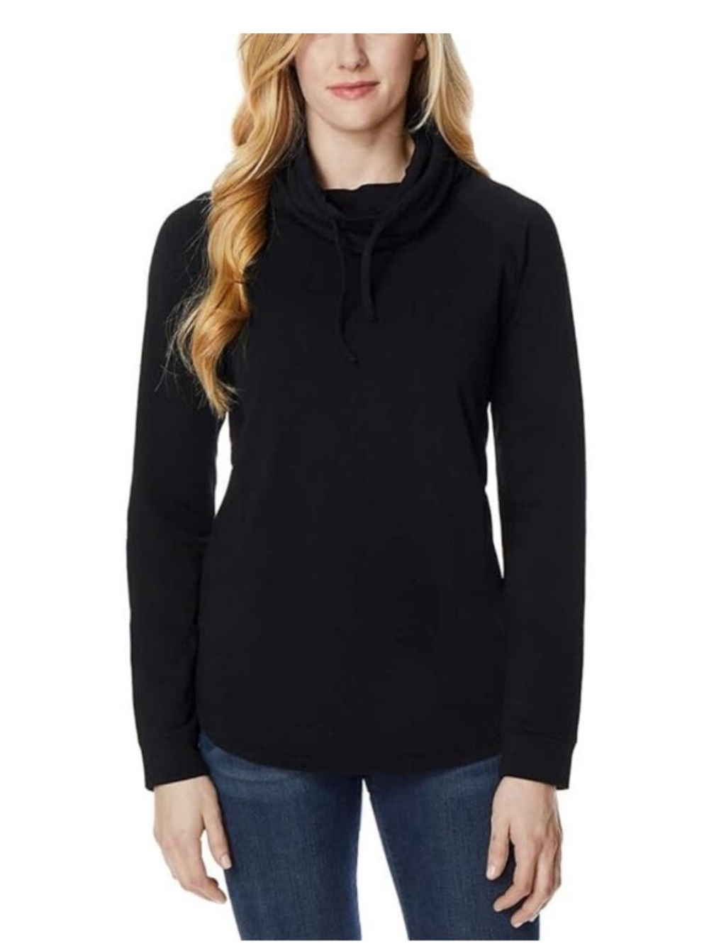 32 Degrees Black Cowl Neck Sweater